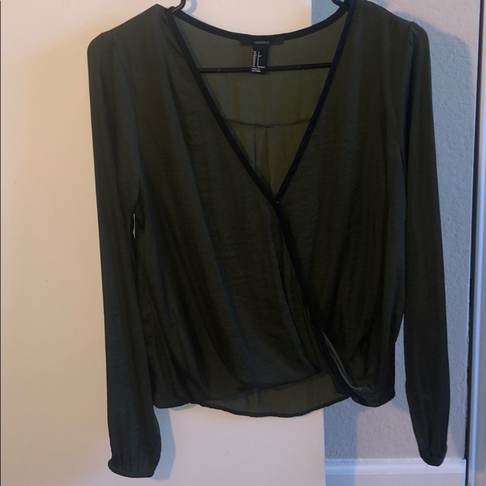 Olive green dress shirt